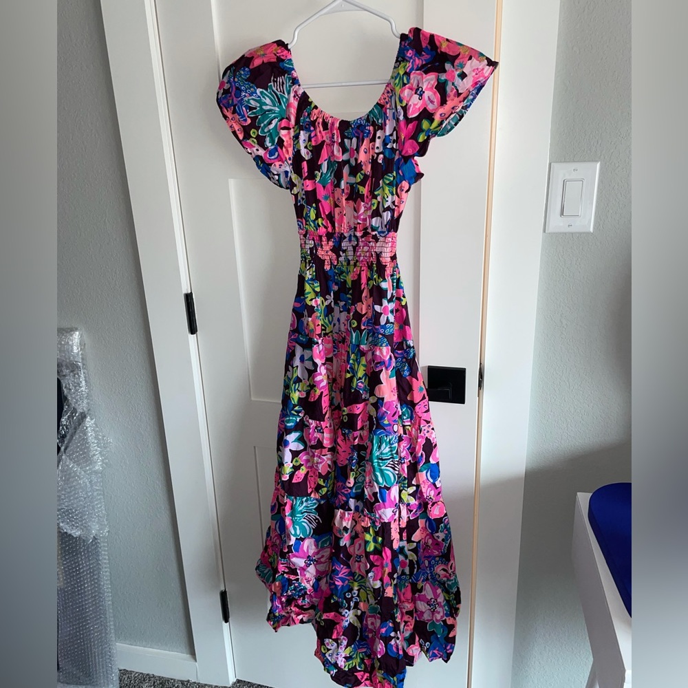 Lilly Pulitzer Ellabell Midi dress in Bohemian Garden XXS
